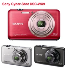 SONY Cyber-Shot DSC-WX9 16.2MP 5X Optical Zoom Digital Camera - 100% Working