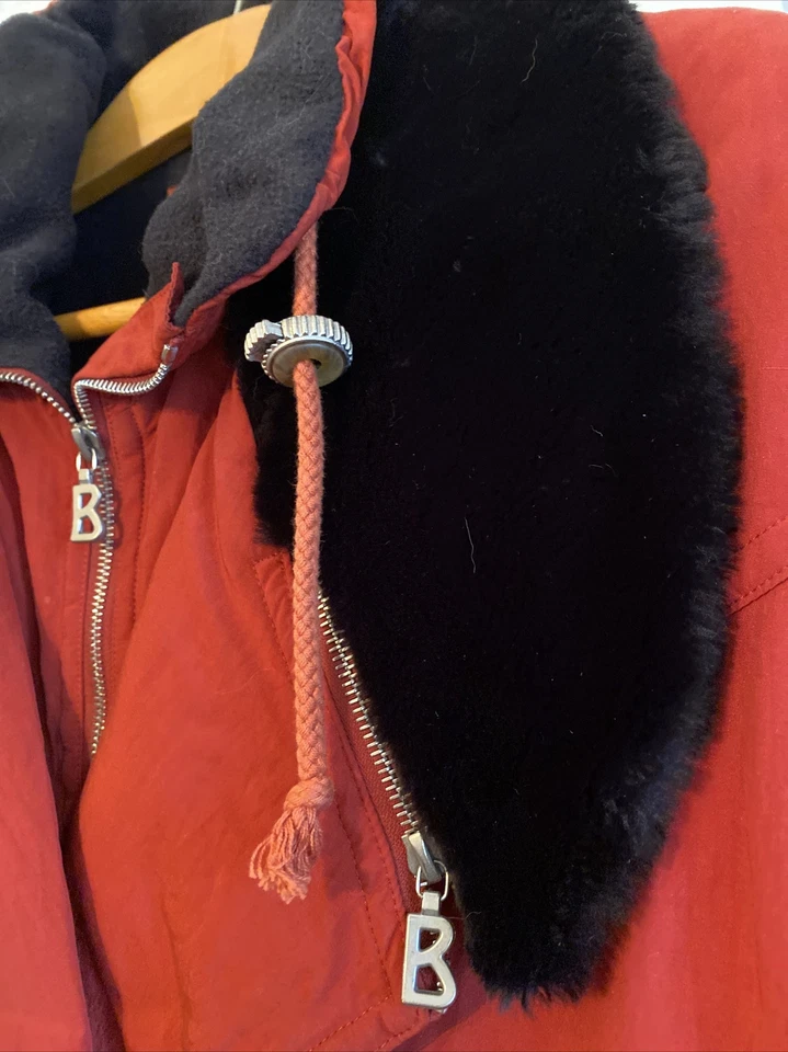Chaqueta esquí Bogner naranja óxido imitación piel cuello talla 10 Foto 3 de 4