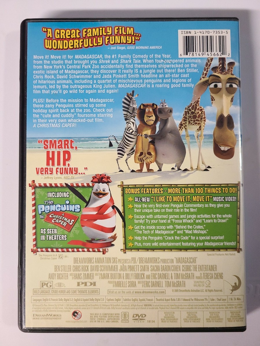 Madagascar (DVD, 2005, Widescreen) | eBay