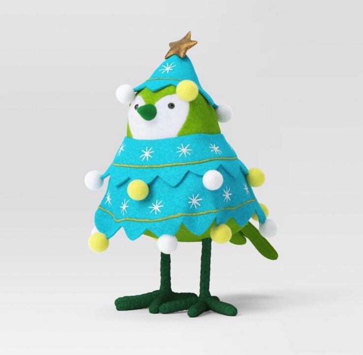 Wondershop Featherly Friends Sparkles Felt Bird Christmas Tree Figurine NEW 2024