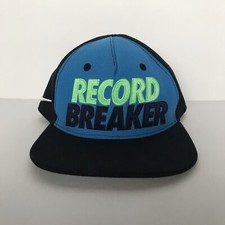NIKE TRUE Hat Toddler SnapBack Cap Black Blue Record Breaker Nike Swoosh Logo
