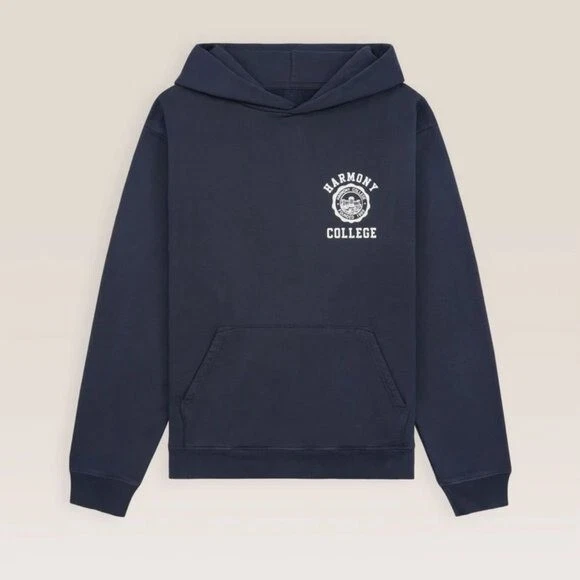 Navy blue college sweatshirt cheap