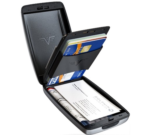 TRU VIRTU Leather & Aluminium Rfid Purse Money Clip Wallet Purse - Picture 7 of 31