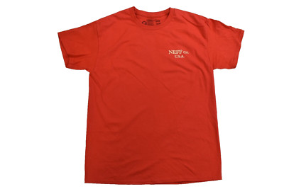 Neff Mens Neff Co. USA Rose Graphic Double-Sided Red Shirt New S, M, L