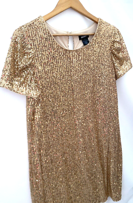 dkny brown sequin dress Chocolate Brown Sequin Cut-Out Midi Dress by Chloe Lewis main image 1