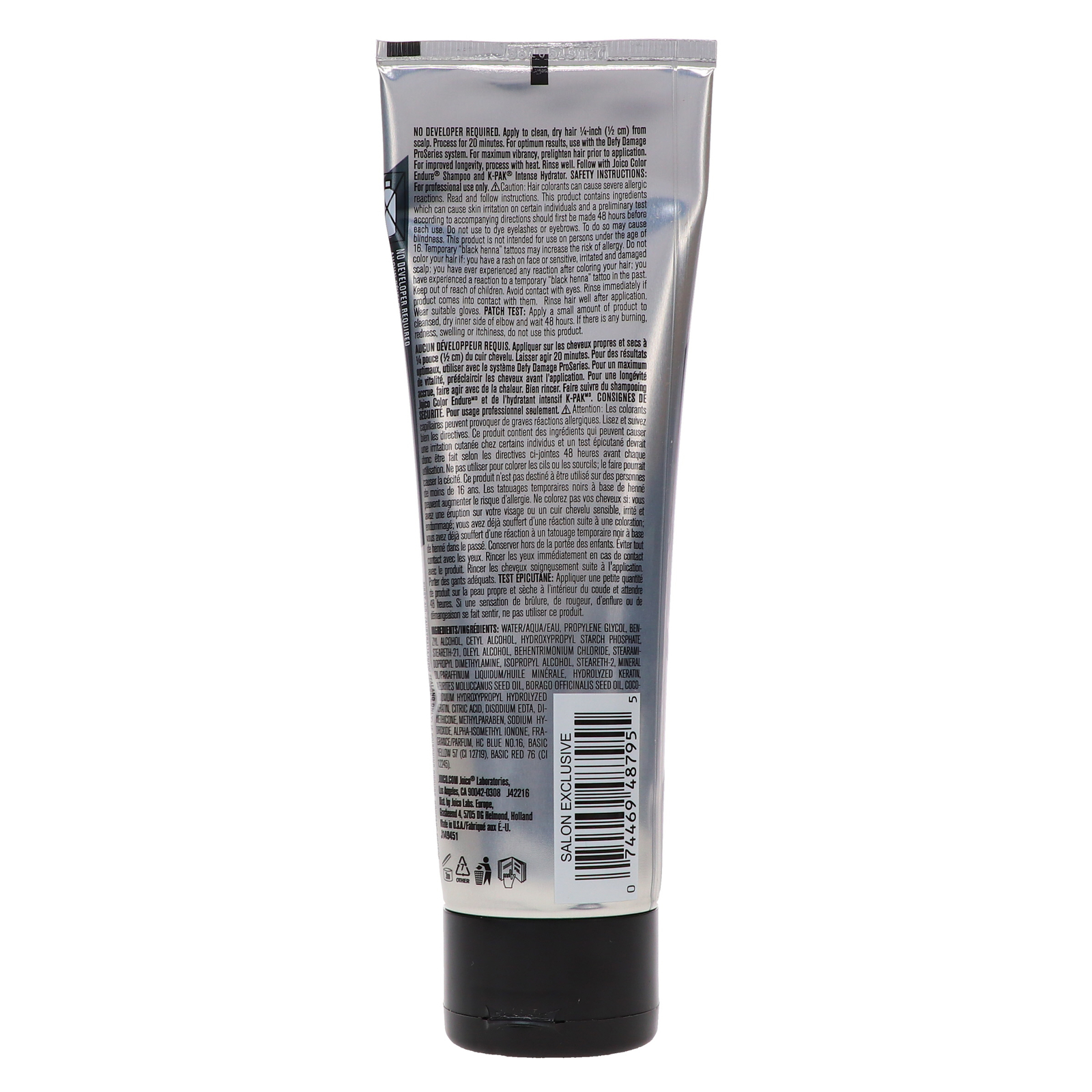 Joico Vero K-Pak Intensity Semi Permanent Hair Color Titanium 4 oz 2 Pack