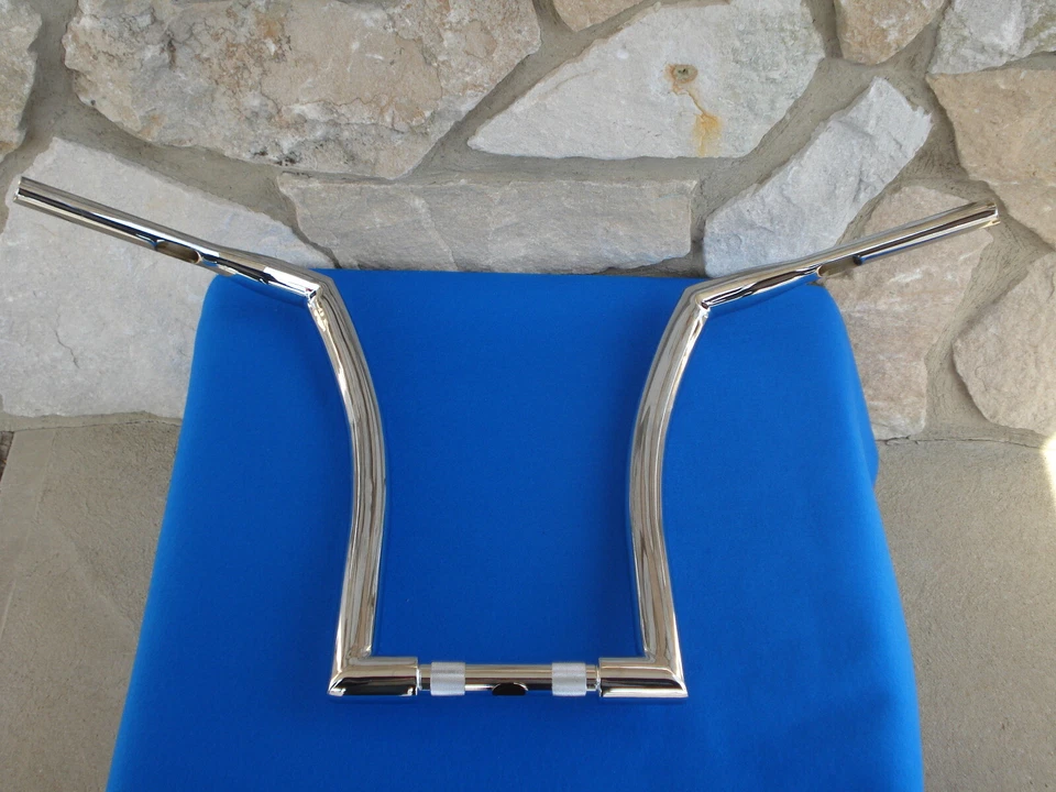 MANILLAR HARLEY 1-1/2" CROMO ADN MONSTER FAT APE BARRAS COLGANTES ANCHAS 18" Foto 2 de 3