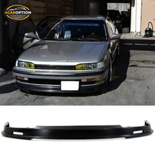 Fits 90-93 Honda Accord Mugen Style Front Bumper Lip Spoiler Splitter PP