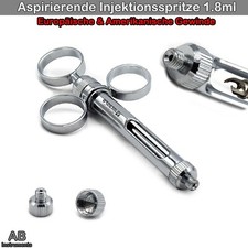 Zylinderampullenspritze Aspiration Anästhesie Zahnanästhesie Injektion Spritze