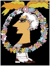 Wall Decor Poster.Fine Graphic Art Design.Woman Profile,shoes.Room Home art.413