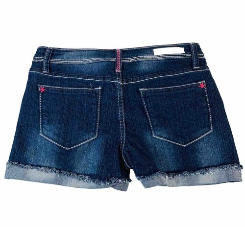 Tommy Bahama Girls Jean Shorts Sz 10 Blue Distressed Cuffed Coconutgirl Style - Picture 2 of 14