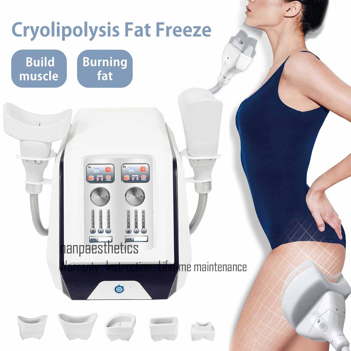 360 Fat Freezing Body Slimming Cryo Therapy Lipolysis Weight Loss Spa  Equipment