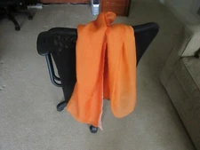 Bloomingdale's Designer Orange Scarf 38" x 56" 100% Polyester