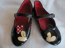 Disney Black Minnie Mickey Mouse Dress Flats Size 11