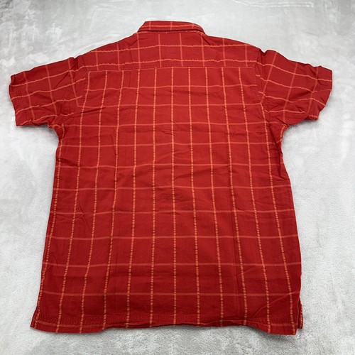 Vintage Tom Tailor Sportswear Shirt Mens Large L Orange Plaid Casual Pocket - Picture 7 of 12