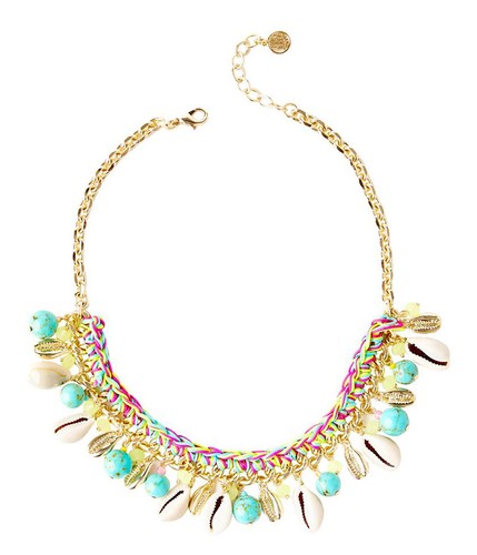 NEW Lilly Pulitzer "Spring Bound" Shells Gold Statement Bracelet or Necklace NWT - Picture 5 of 11