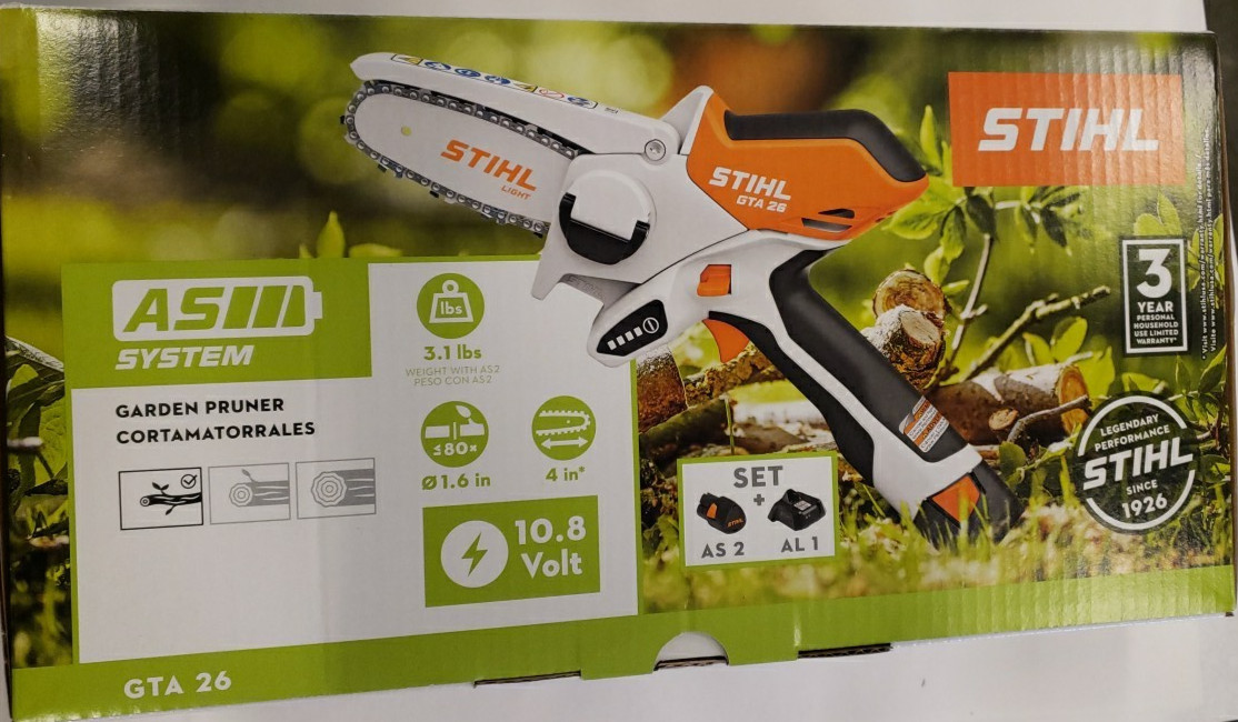 Stihl GTA 26 Pruner Handheld Chainsaw w/ Battery & Charger Complete Set Kit