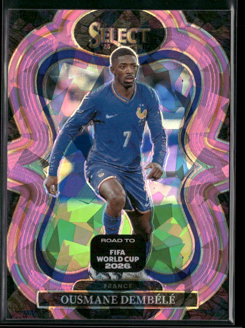 Ousmane Dembele 2025-26 Panini Select Road to FIFA World Cup Pink Ice #180