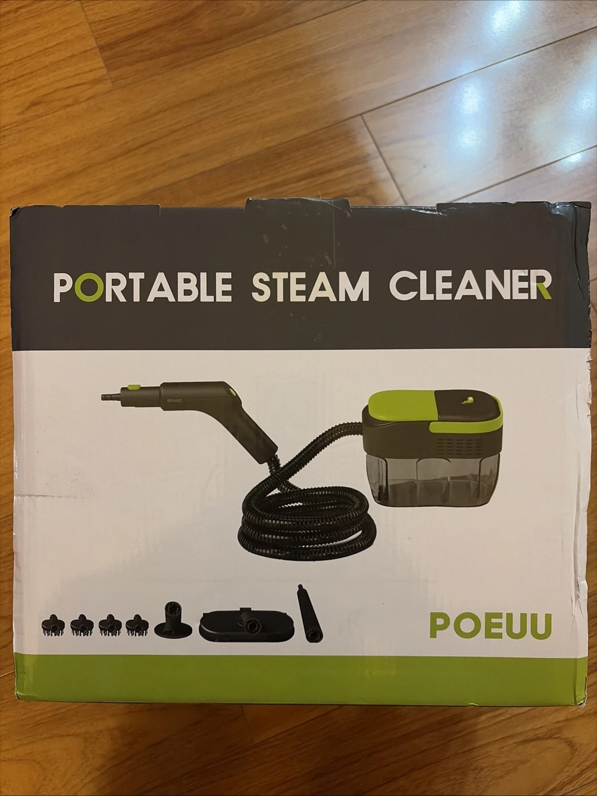 1500W Portable Steam Cleaner,10s Heat-Up,3-Level Adjustable Handle, 1.69 Quarts