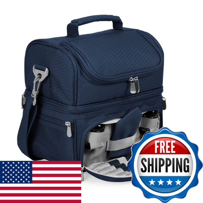 Picnic Time Pranzo Lunch Bag Expandable Insulated Lunch Picnic Set Stylish Soft