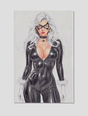 Black Cat Felicia Hardy Premium Giclee Print Poster 11''x17'' - Marvel Wall Art