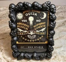 Black Scary Skulls Halloween Photo Frame 5X7 Inch Max Studio New