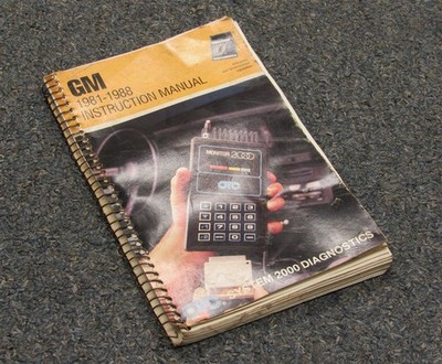 1981 1988 GM OTC System 2000 Diagnostics Instruction Manual Book