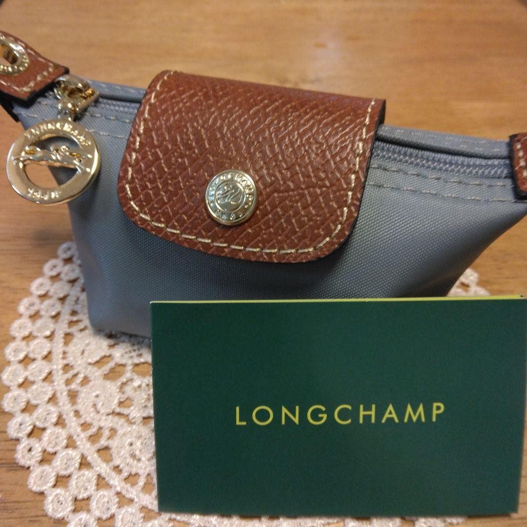 コインケース・小銭入れ Longchamp Coin Purse LONGCHAMP Le Pliage Coin Case Purse Steel Outlet Wallet From