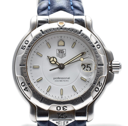 [NEAR MINT] TAG Heuer 6000 Professional WH1211 White Quartz Men's Watch JAPAN
