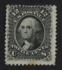 CKStamps: US Stamps Collection Scott#90 12c Washington Mint Very Small Part Gum