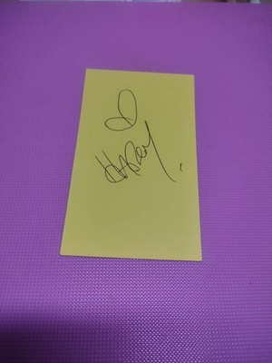 Harry Styles Autographed  3x5 Card  Signed One Direction 
