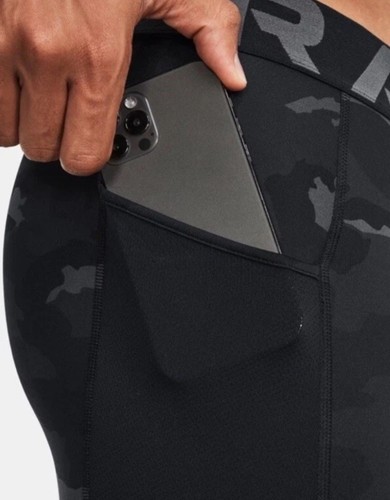 Under Armour Herren ColdGear Infrarot bedruckte Leggings 1381747 schwarz Tarnmuster Small - Bild 4 von 5