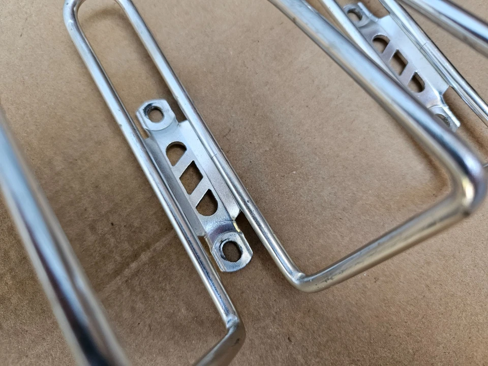 Set of 2 Divine Water Bottle Cages Bicycle Aluminum Silver Road Mountain Bike - Image 4 of 4