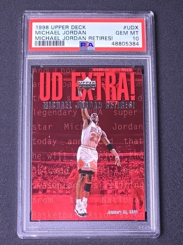1998-99 Upper Deck Ud Extra Michael Jordan Insert Chicago Bulls #UDX PSA 10