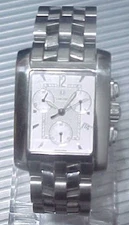 Concord Chronograph ~ Men's ~ All Swiss ~S/S Deployment ~Must See! -Free Ship! ヅ