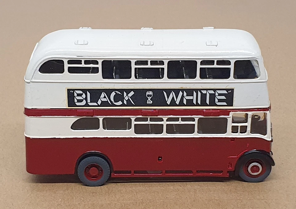 Kit construido escala 1/76 Anbrico DD42 - Crossley D/Deck Bus - blanco/marrón Foto 3 de 4