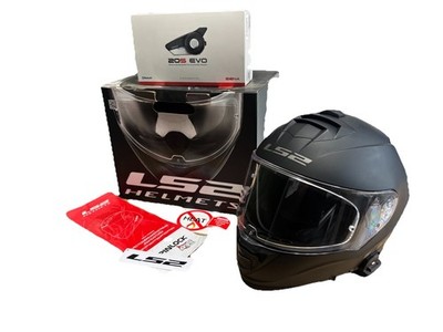 LS2 Road Touring Full Face Motorcycle Helmet XL + Sena 20S EVO Bluetooth