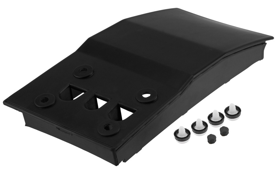 Garniture sous trappe à essence pour Ford Transit Custom GK21V20206BA en ABS noir