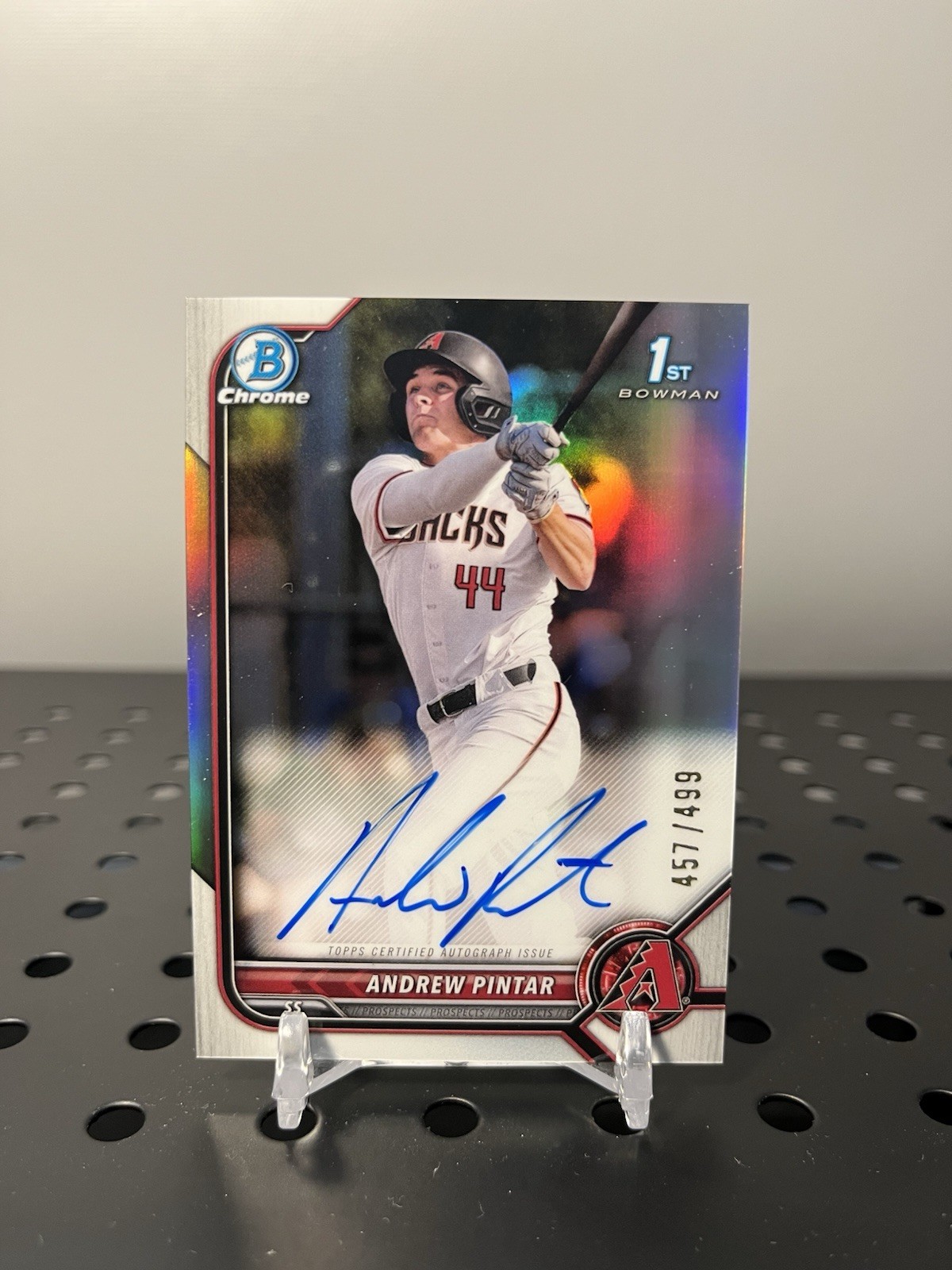 Andrew Pintar 2022 Bowman Draft 1st Chrome Refractor Autograph #/499 Dbacks