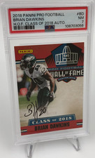 BRIAN DAWKINS PSA AUTO Panini HALL OF FAME RARE/50 HOF Philadelphia EAGLES PSA 7