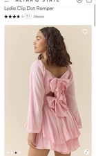 Altar  d state pink Lydia clip dot romper