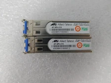 2x Allied Telesis AT-SPLX10 Small Form-Factor Pluggable Network Transceivers