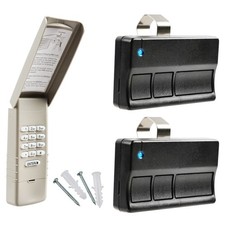For Liftmaster Garage Door Keypad, 377LM Opener + 373LM Car Visor Remote Pair