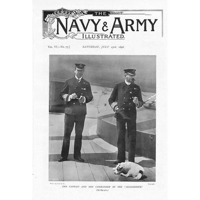 HMS ILLUSTRIOUS Scenes on Board 2 x Antique Prints 1898