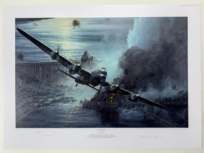 Coup De Grace Anthony Saunders 6/50 Signed Dambusters Print George Johnson