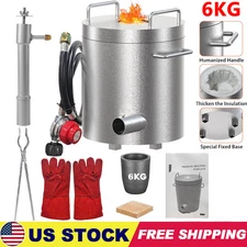 6KG Propane Melting Furnace Foundry for Scrap Metal Recycle Gold Copper Smelter