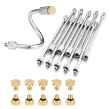 10X Flexible Mister Extensions with Nozzle Kits 5.9 Inch Brass Mist Rod for M...