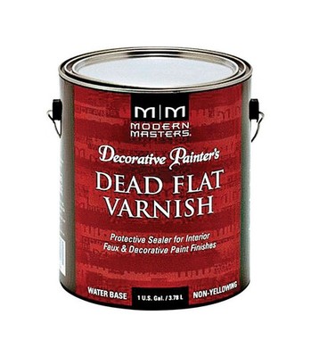 Modern Masters Dead Flat Clear Water-Based Dead Flat Varnish 1 gal
