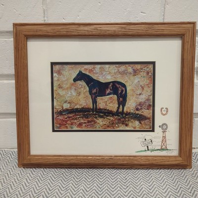 William T Zivic Western Cowboy Artist ''The Champion'' Signed Framed Print