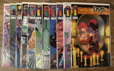 DV8  7 DEADLY SINS  LOT OF 11 #1 +VARIANT COVERS 2,3,6  (IMAGE COMICS 1996)